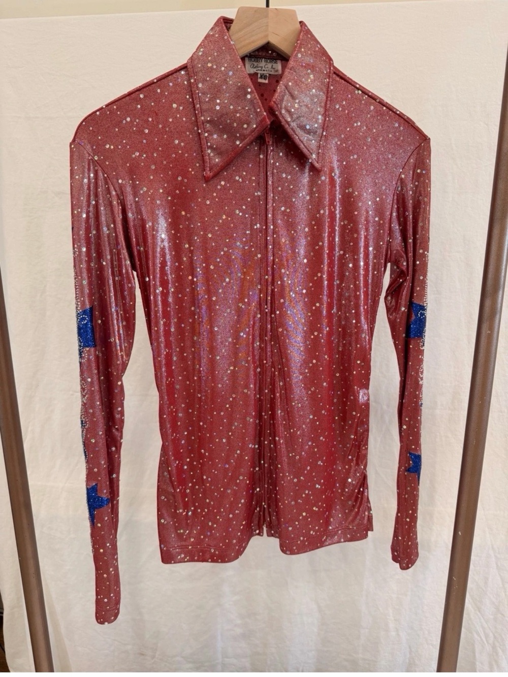 Hobby Horse patriotic horse show front jacket zip Medium